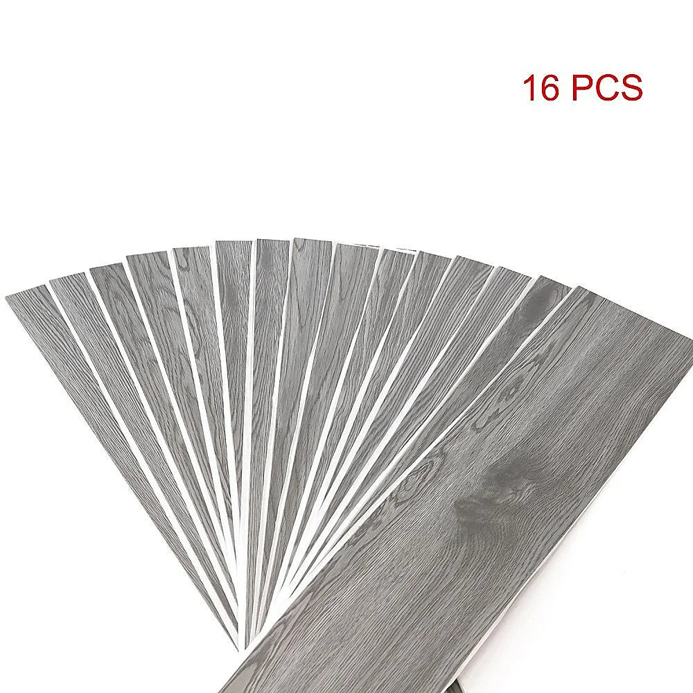 Self Adhesive Flooring Floor Tiles Ebony Wood Grain 16 Pack
