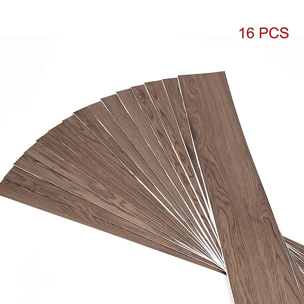 Self Adhesive Flooring Floor Tiles Sapele Wood Grain 16