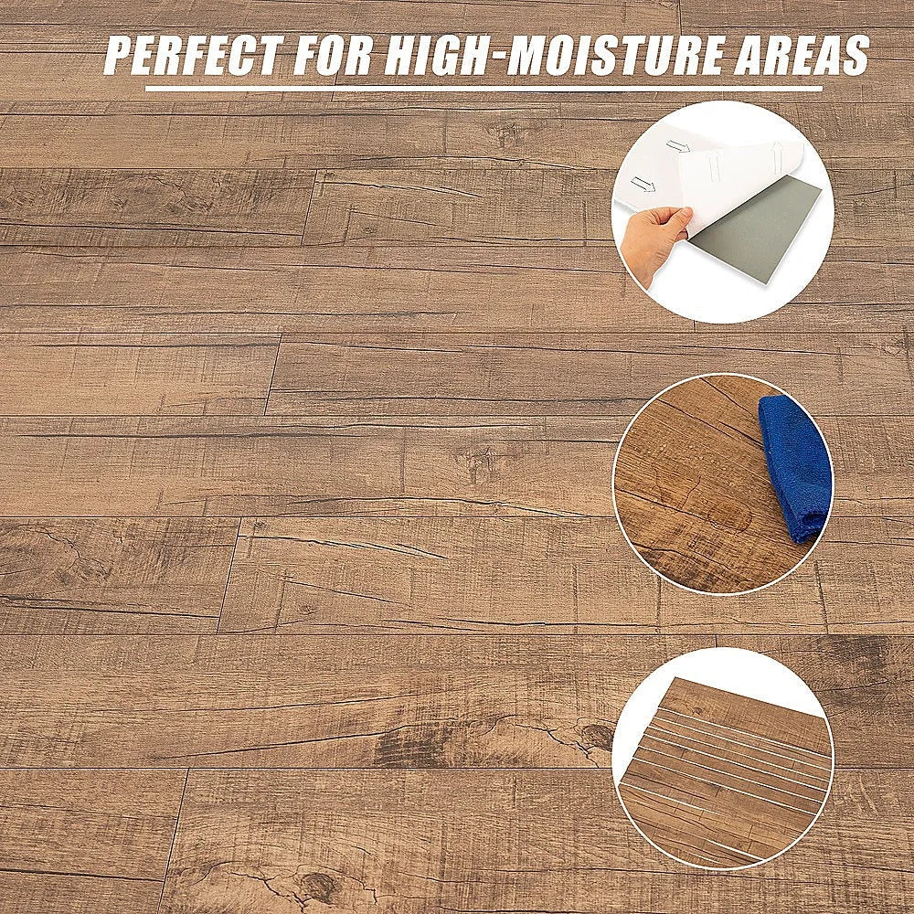 Self Adhesive Flooring Floor Tiles Smoked Eucalyptus Wood