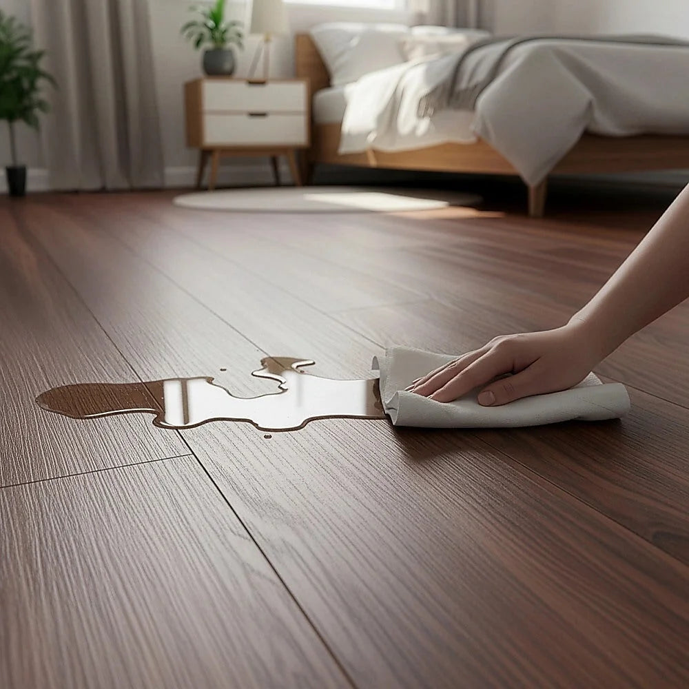 Self Adhesive Flooring Floor Tiles Teak Wood Grain 16 Pack