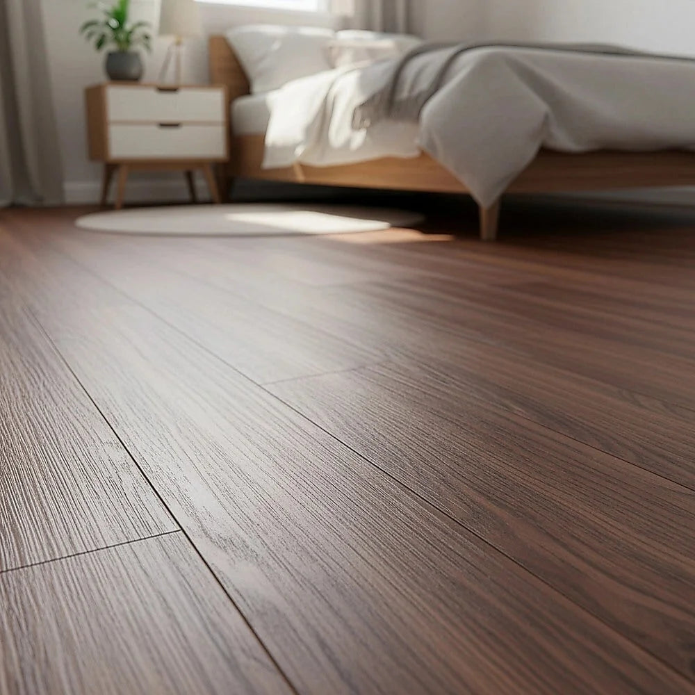 Self Adhesive Flooring Floor Tiles Teak Wood Grain 16 Pack