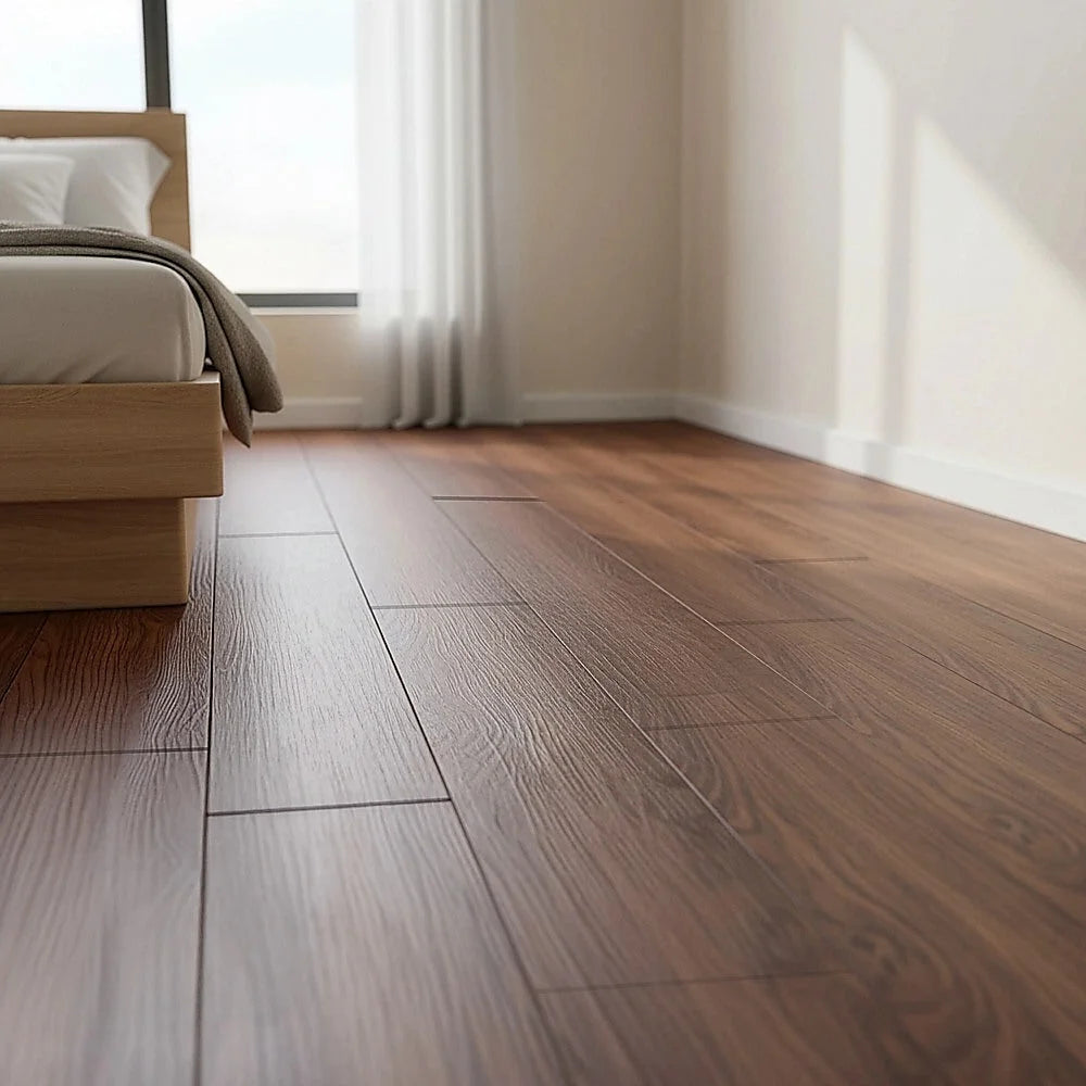 Self Adhesive Flooring Floor Tiles Teak Wood Grain 16 Pack