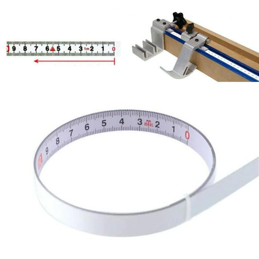 Self-adhesive Steel Ruler with 1m Tape Measure - Sticky