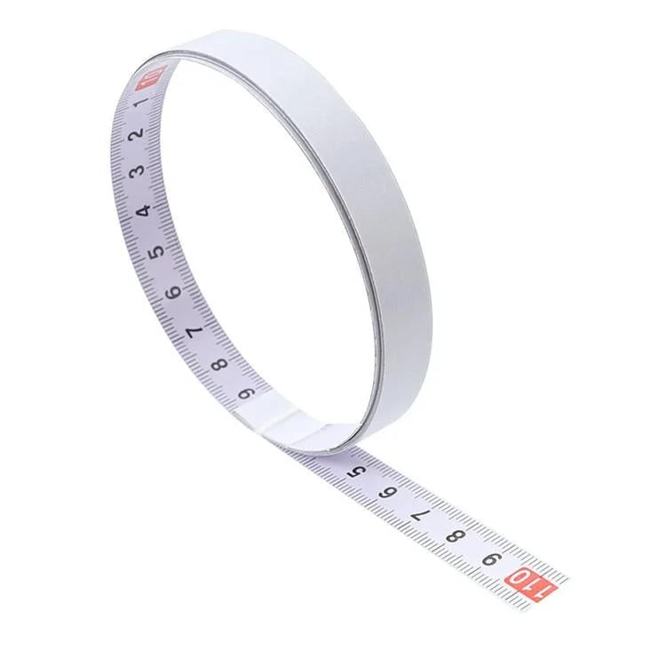Self-adhesive Steel Ruler with 2m Tape Measure - Sticky