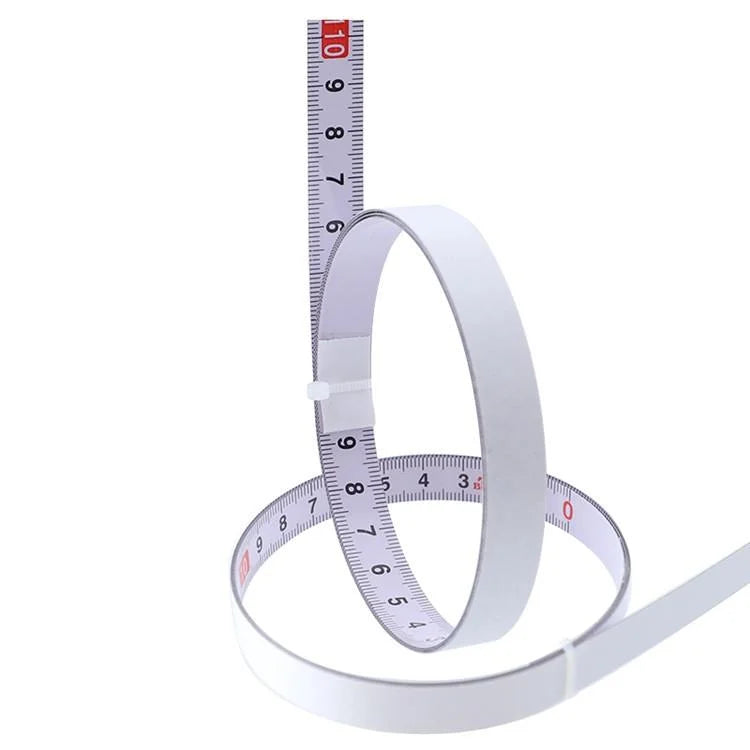 Self-adhesive Steel Ruler with 2m Tape Measure - Sticky