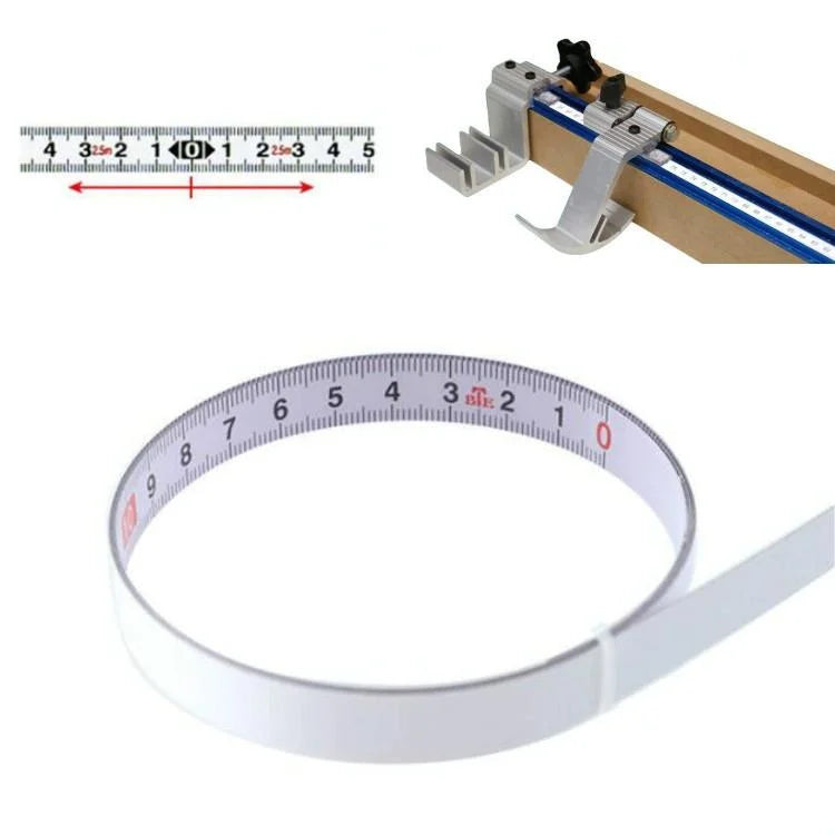 Self-adhesive Steel Ruler with 2m Tape Measure - Sticky