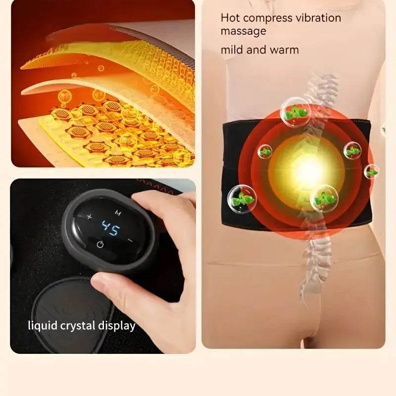 Self-Heating Magnetic Neck Support Brace Black - Health &