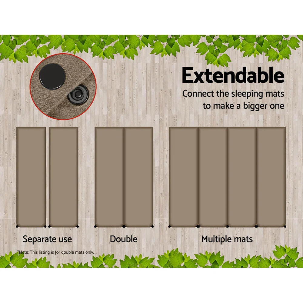 Self Inflating Mattress Camping Sleeping Mat Air Bed Pad