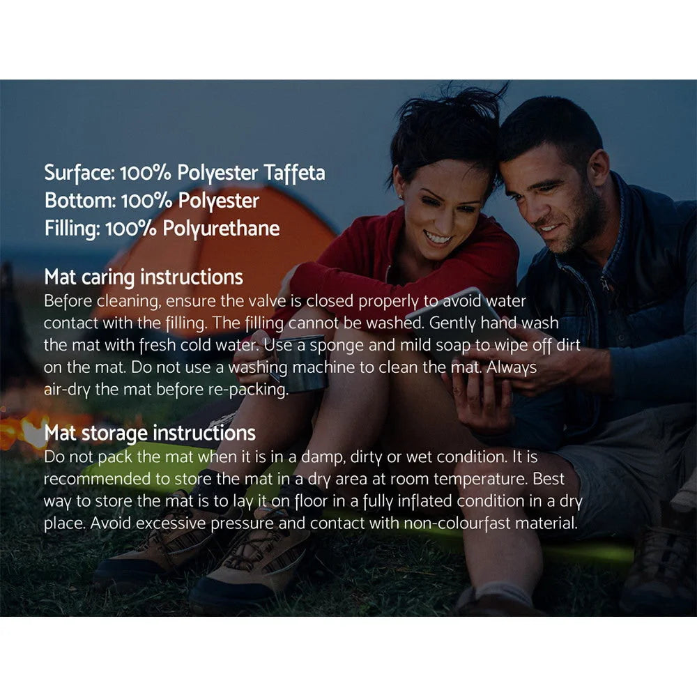 Self Inflating Mattress Camping Sleeping Mat Air Bed Pad