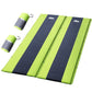 Green mattress with self inflating camping sleeping