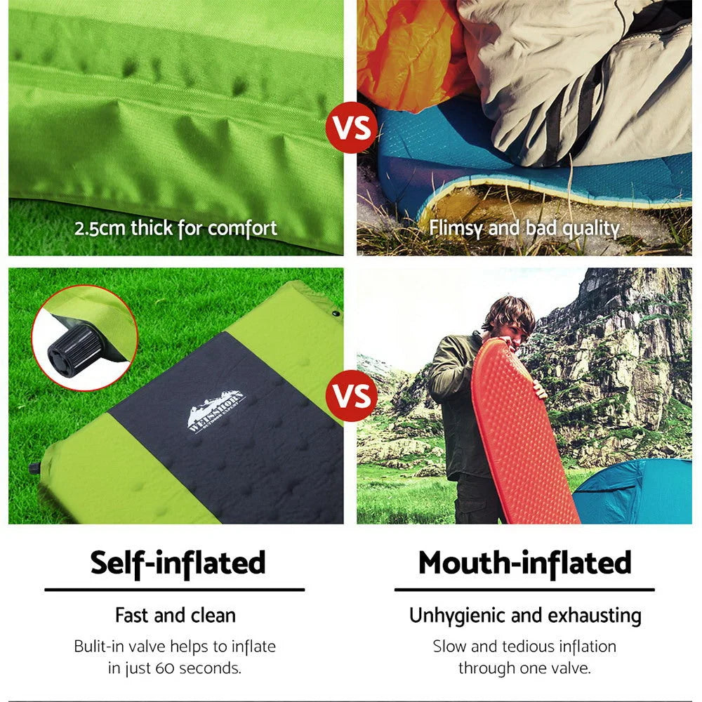 Self Inflating Mattress Camping Sleeping Mat Air Bed Pad