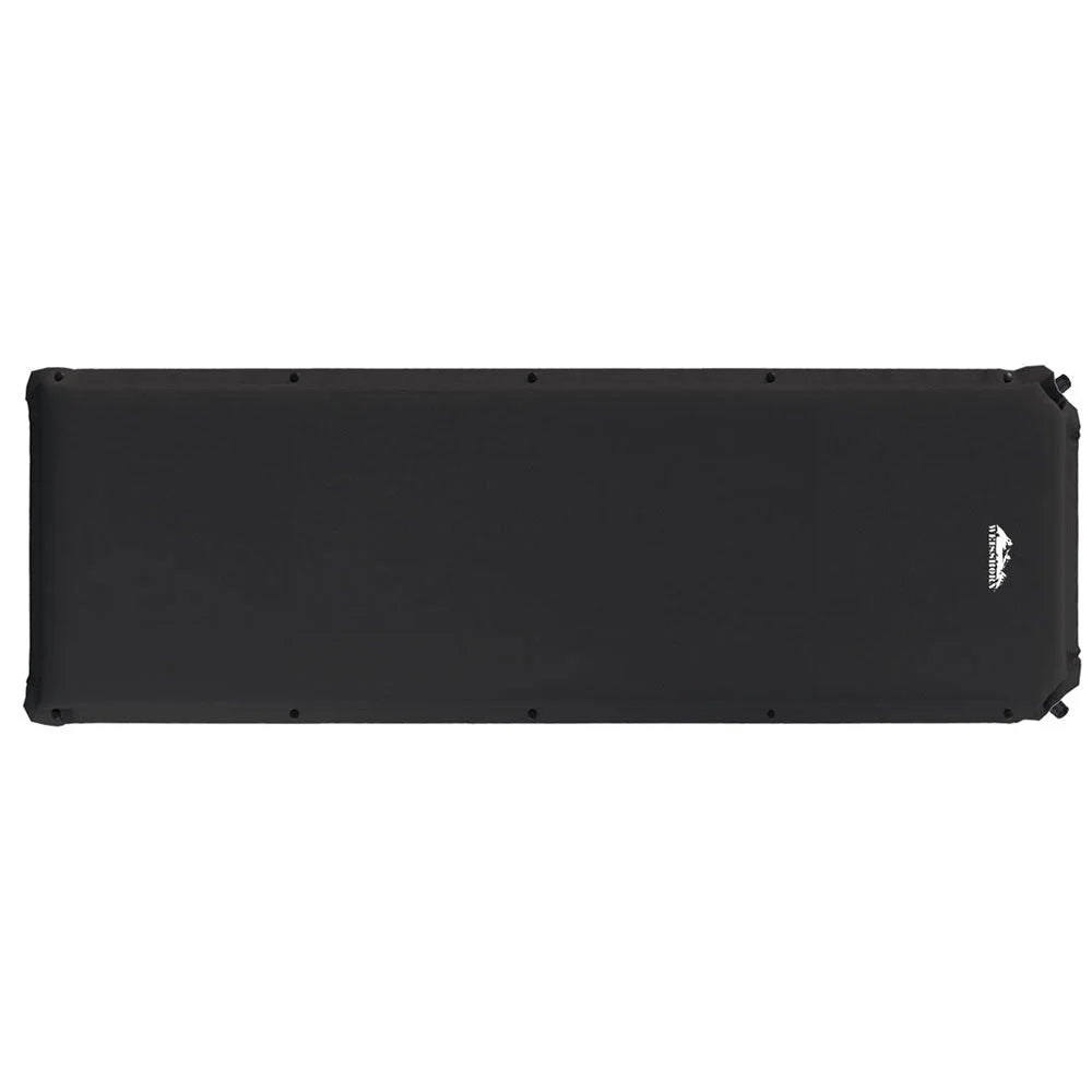Black Self Inflating Mattress Camping Sleeping Mat Air Bed