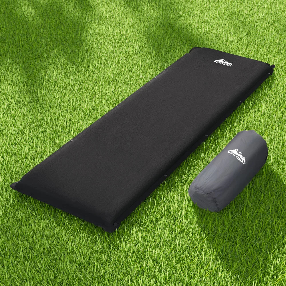 Mattress Camping Sleeping Mat Air Bed Pad Self Inflating Black