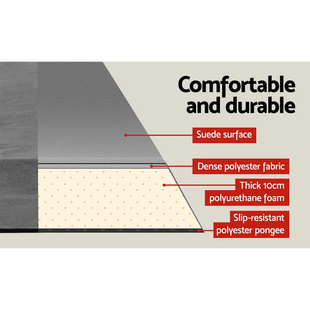 Mattress with self inflating double size