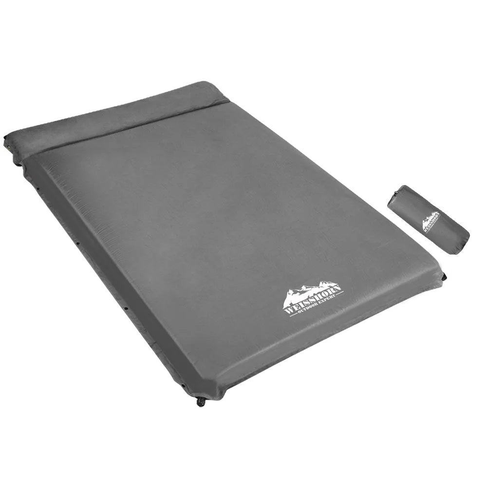 Grey 10cm mattress with self inflating double size