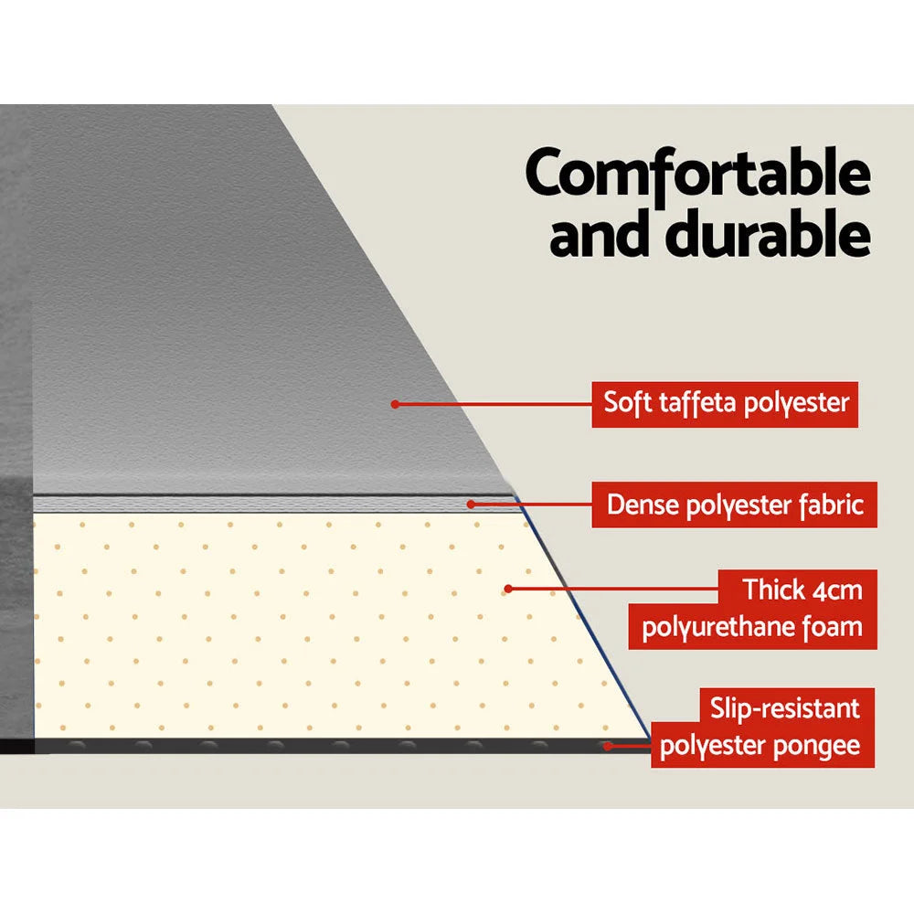 Mattress with self inflating outdoor double