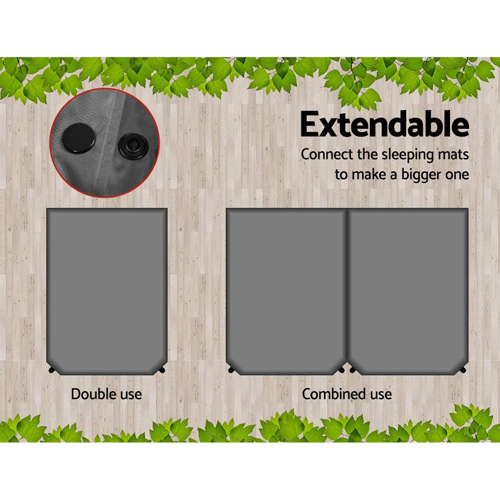 Self Inflating Mattress Grey Outdoor