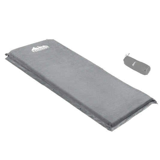 Self-Inflating Mattress Single Size - Grey - Outdoor