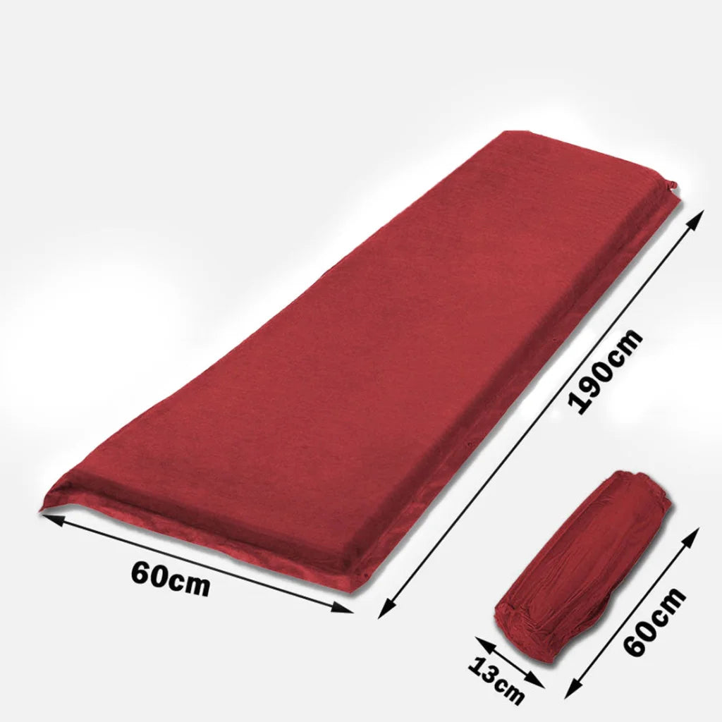 Self Inflating Mattress Sleeping Suede Mat Air Bed Camping