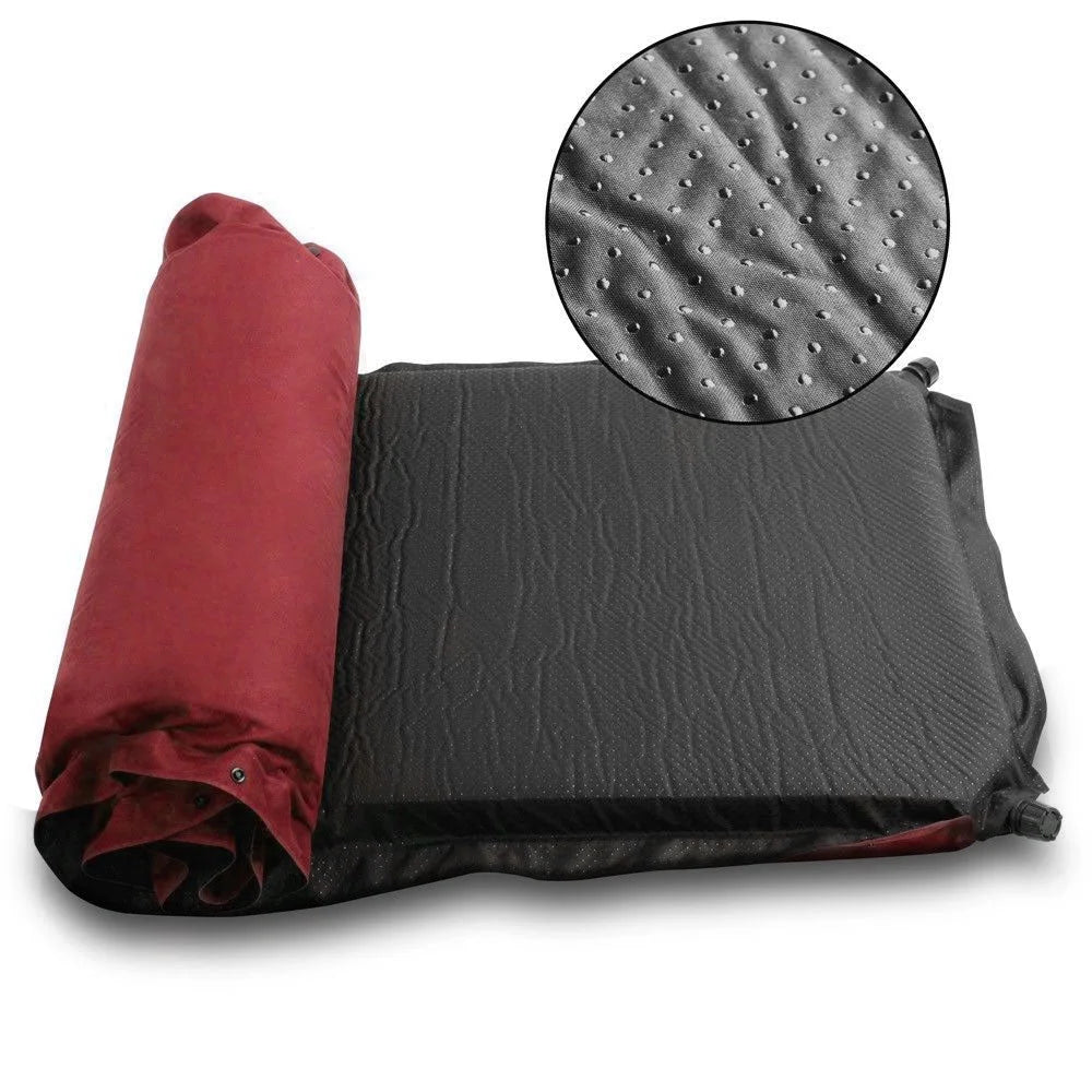 Self Inflating Mattress Sleeping Suede Mat Air Bed Camping
