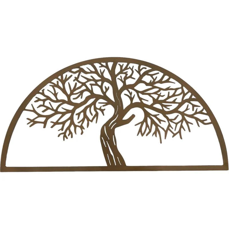 Semi Circle Tree Wall Art 80x40cm - Home & Garden > Wall