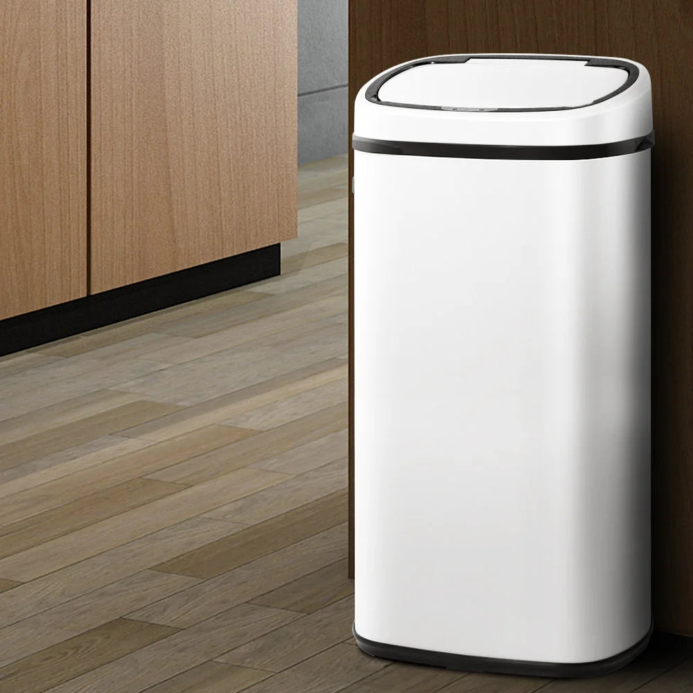 Sensor Bin 68L - White - Devanti