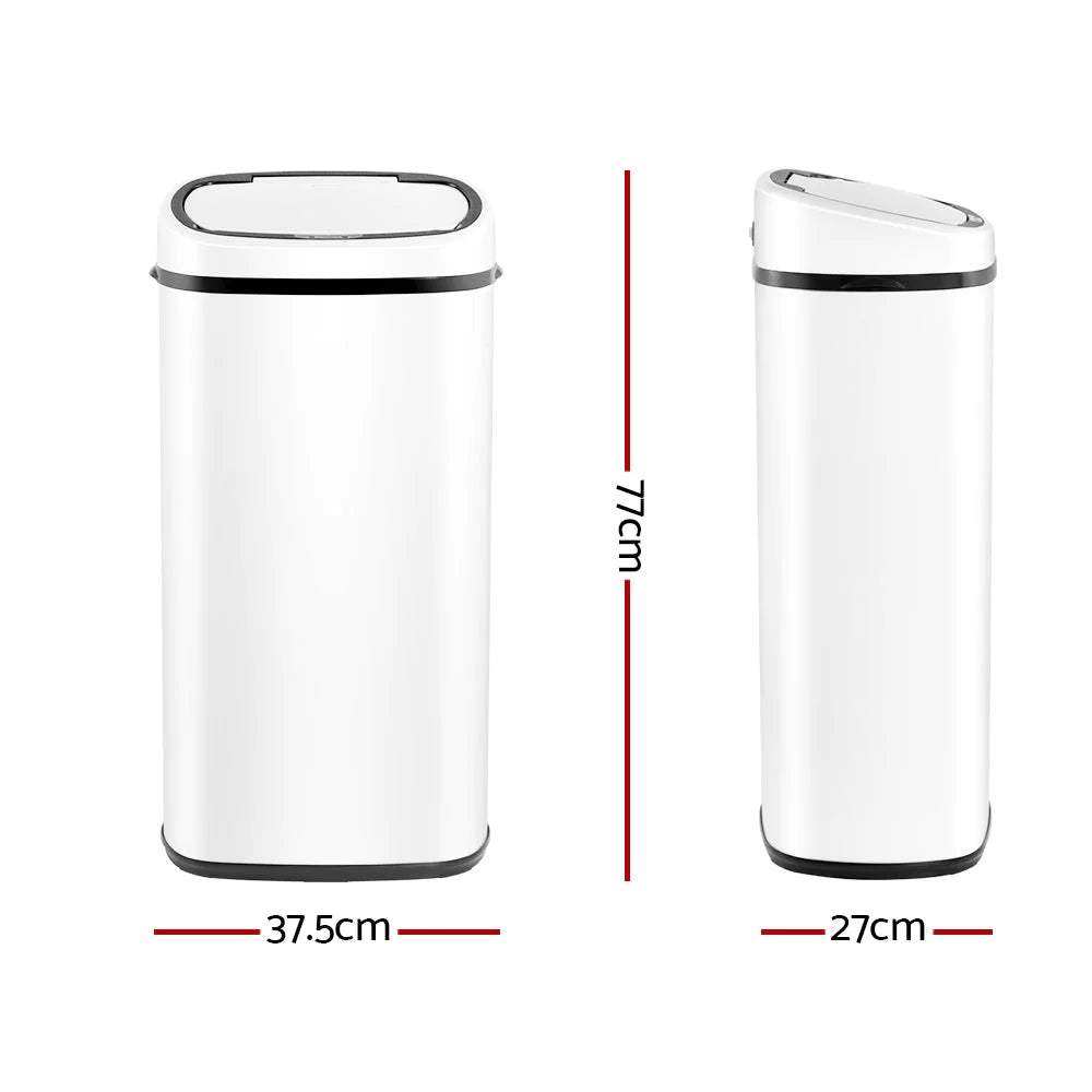 Sensor Bin 68L - White - Devanti