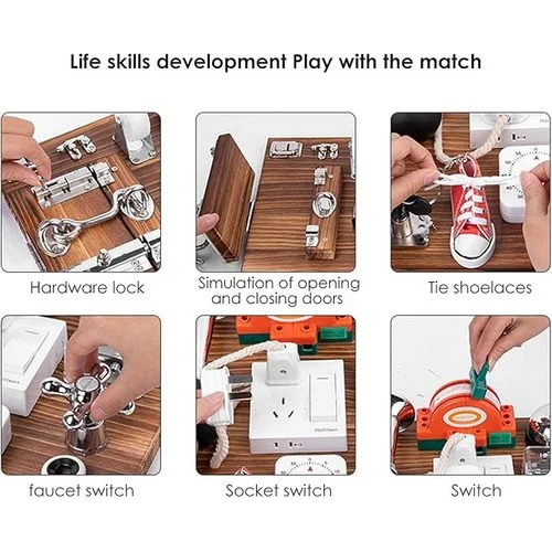 Sensory Toys Activity Board Educational Learning Toys Brain