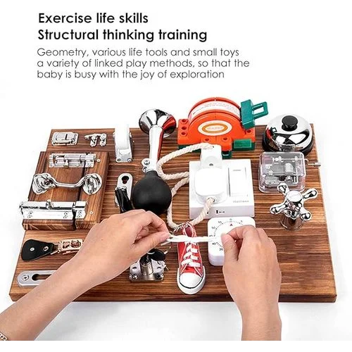 Sensory Toys Activity Board Educational Learning Toys Brain