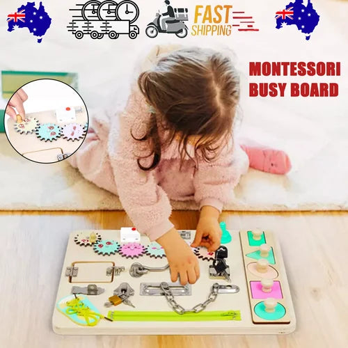Sensory Toys Activity Board Educational Learning Toys Brain