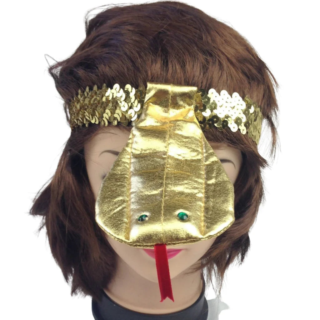SEQUIN EGYPTIAN Headband Flapper Headpiece w Snake Fancy