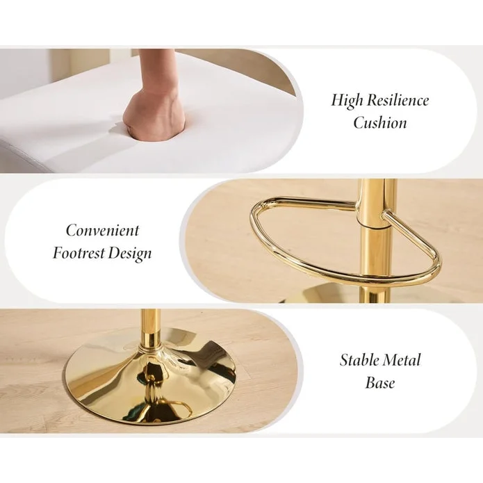 SERENITà 2x Velvet Bar Stools with Braided Back Elegant