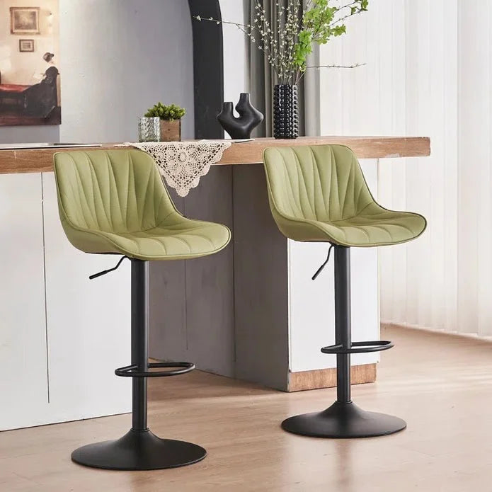 SERENITà AVO Green Modern Height Adjustable Swivel Bar