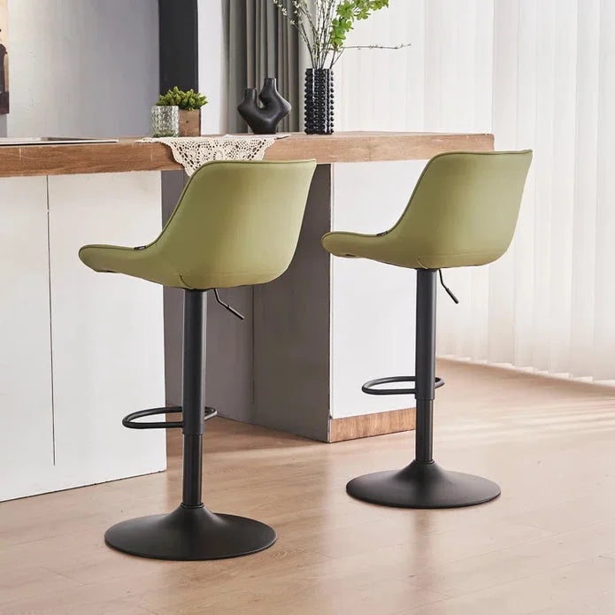 SERENITà AVO Green Modern Height Adjustable Swivel Bar