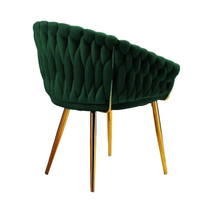 SERENITà Emerald Green Modern Velvet Dining Chairs