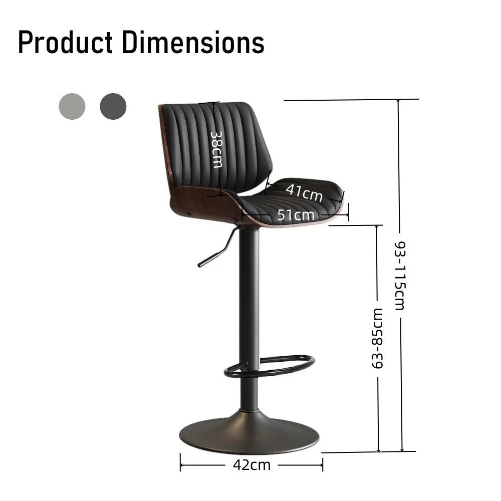 SERENITà European Wooden Modern Bar Stools Bistro Stool