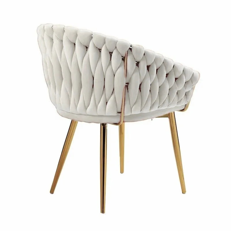 Dining chair with ivory serenit velvet chairs