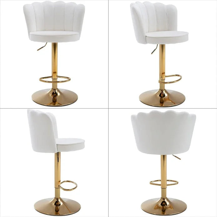 SERENITà Swivel Bar Stools Bar Height Set of 2 Adjustable