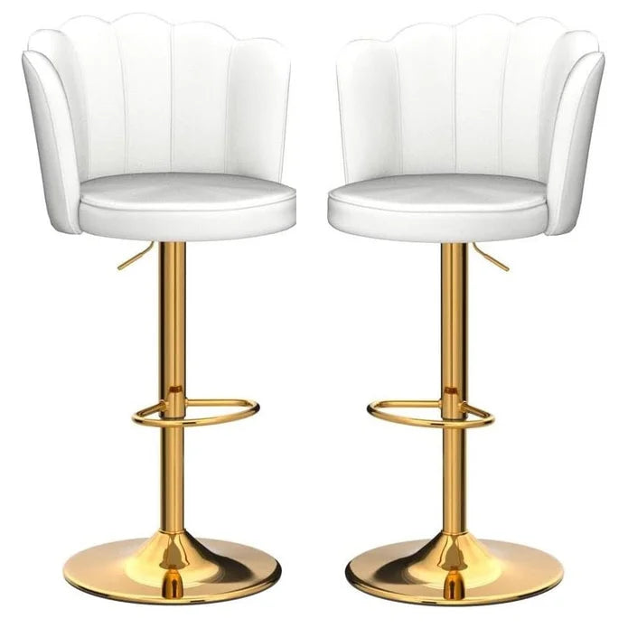SERENITà Swivel Bar Stools Bar Height Set of 2 Adjustable