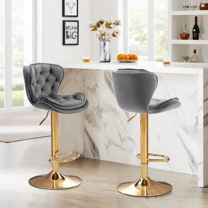 SERENITà Swivel Bar Stools Set of 2 Counter Height