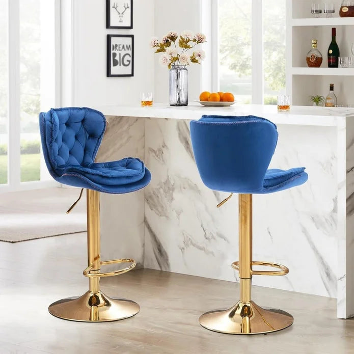 SERENITà Swivel Bar Stools Set of 2 Counter Height