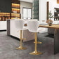 SERENITà Swivel Bar Stools Set of 2 Counter Height