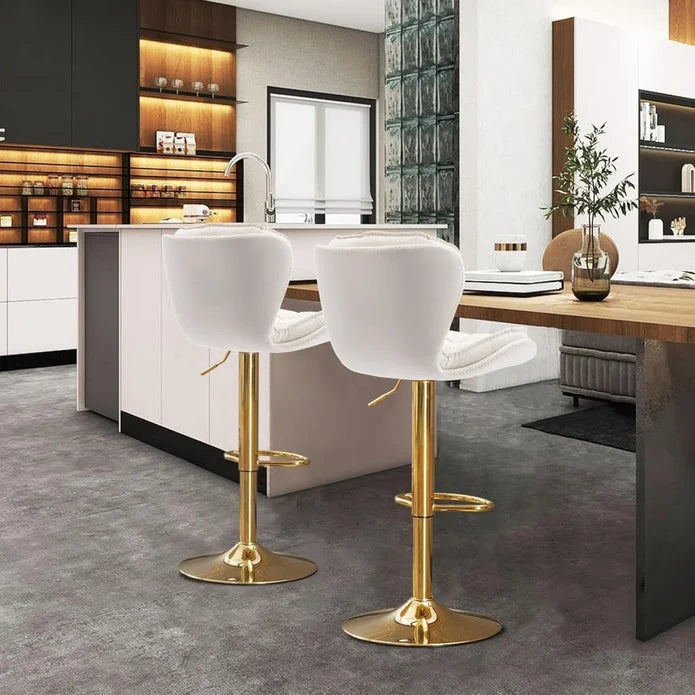 SERENITà Swivel Bar Stools Set of 2 Counter Height
