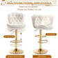 SERENITà Swivel Bar Stools Set of 2 Counter Height