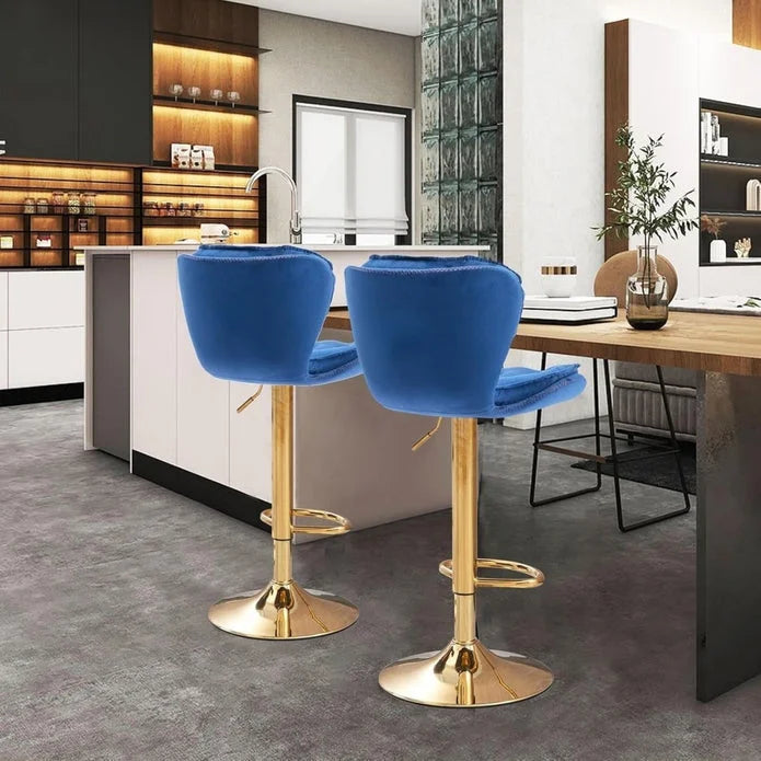 SERENITà Swivel Bar Stools Set of 2 Counter Height