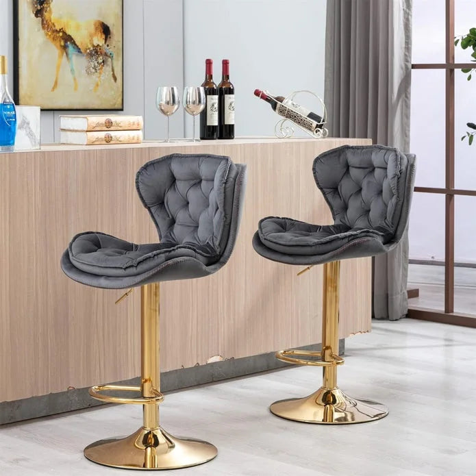 SERENITà Swivel Bar Stools Set of 2 Counter Height