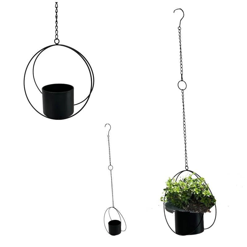 Set 2 Hanging Planter 27x70cm - Home & Garden > Shading >