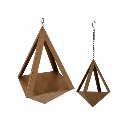 Set 2 Metal Hanging Planter 60cm - Home & Garden >