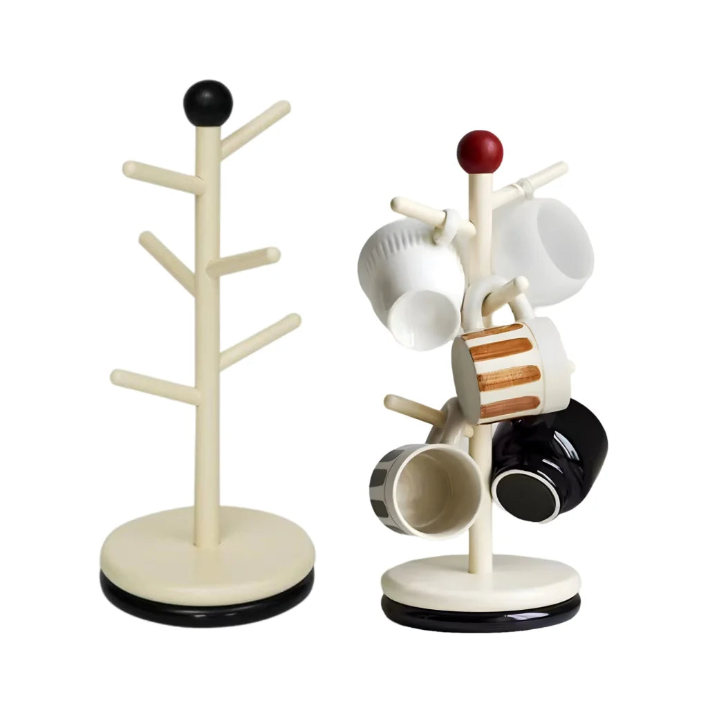 Set 2 Rotating Cup Mug Holder Assort 31cm
