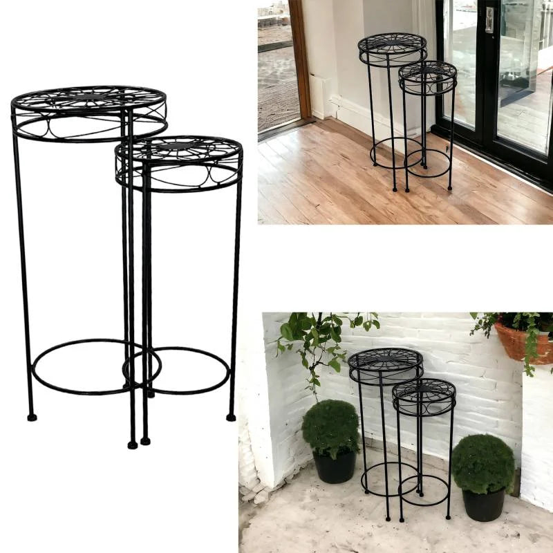 Set 2 Tracey Plant Stand 30x70cm - Home & Garden >